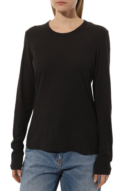 Хлопковый лонгслив JAMES PERSE темно-серого цвета по цене 22400 руб., арт. WUA3361/CRN, фото 3 Хлопковый лонгслив JAMES PERSE, арт. WUA3361/CRN, фото 3