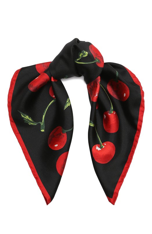 Шелковый платок Dolce & Gabbana FN093R/GDBI1 Чёрный FN093R/GDBI1