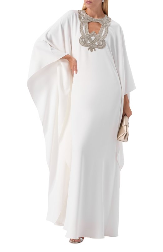 Платье с отделкой стразами Zuhair Murad PKA25008/CRCA018 Белый  PKA25008/CRCA018 Фото 2
