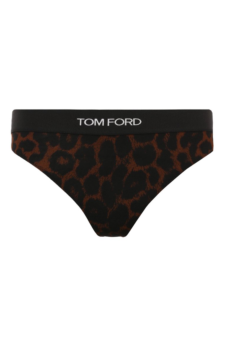 Женские трусы-бикини TOM FORD леопардового цвета, арт. KNJ009/JEP030 | Фото 1 (�Нос: Не проставлено; Материал внешний: Вискоза; Материал сплава: Проставлено)