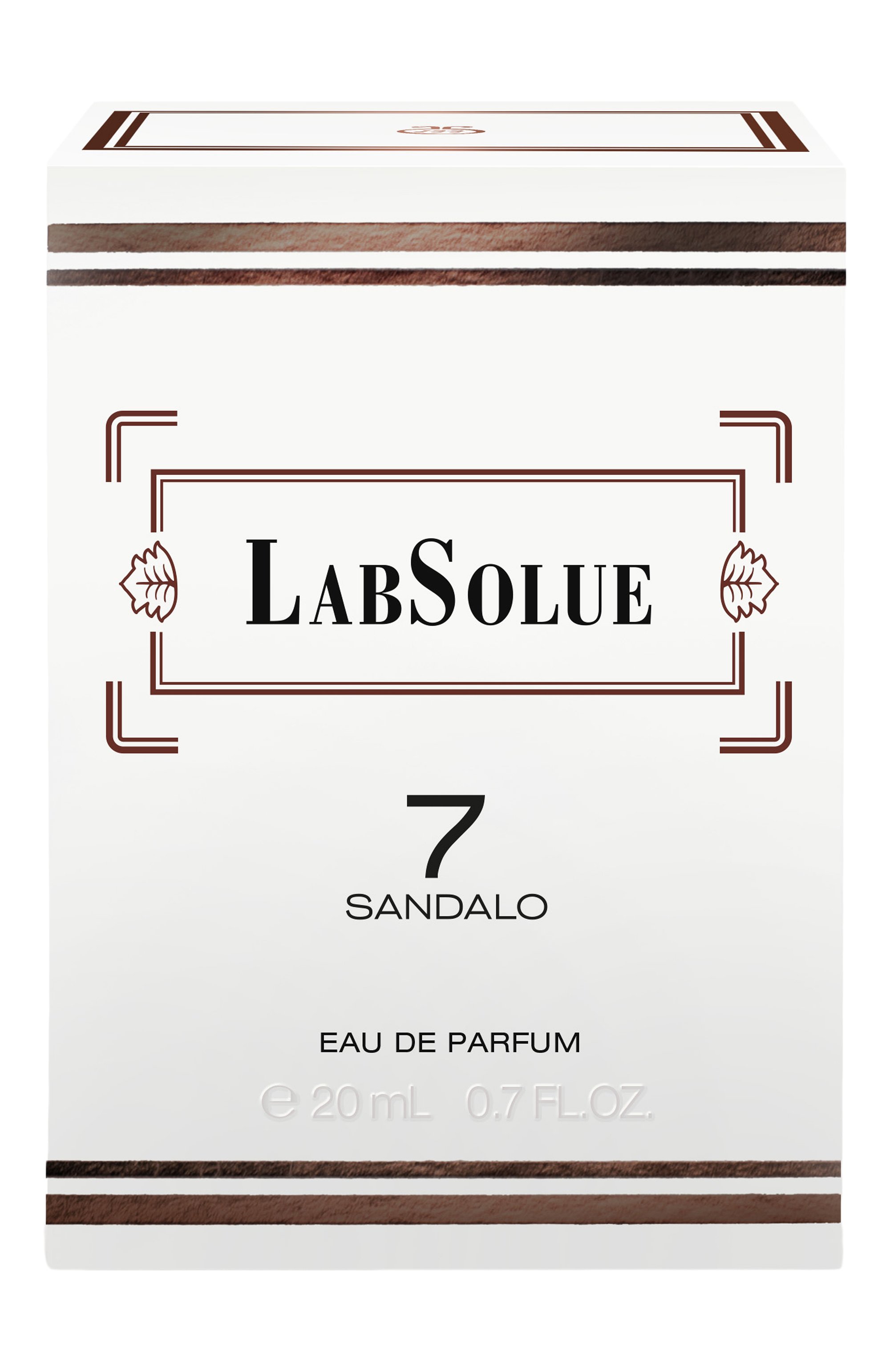 Парфюмерная вода 7 sandalo (20ml) LABSOLUE бесцветного цвета по цене 9530 руб., арт. 8011530970307, фото 2 Парфюмерная вода 7 sandalo (20ml) LABSOLUE, арт. 8011530970307, фото 2