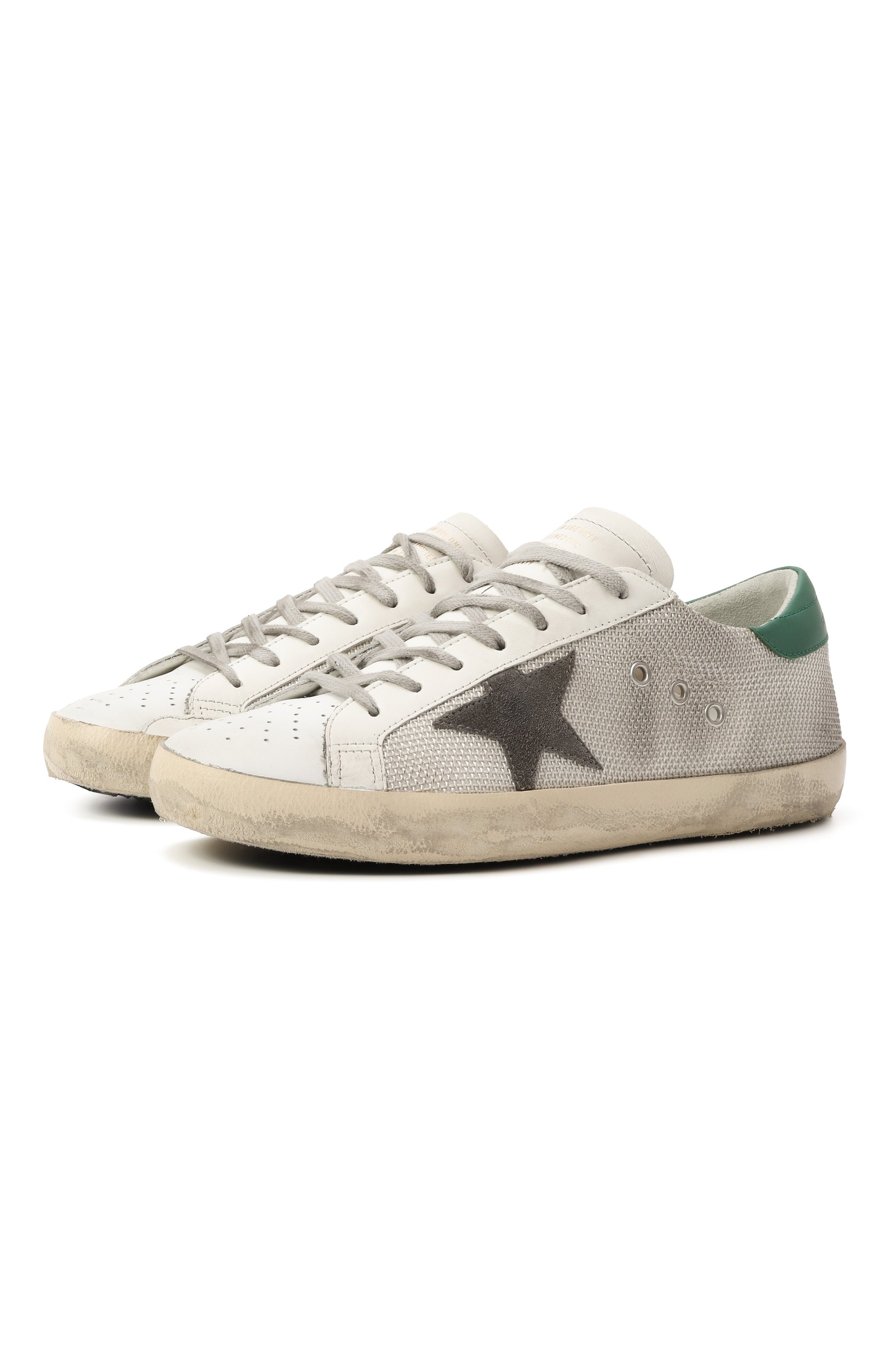 Комбинированные кеды super-star GOLDEN GOOSE DELUXE BRAND, арт. GMF00101.F002686, фото 1