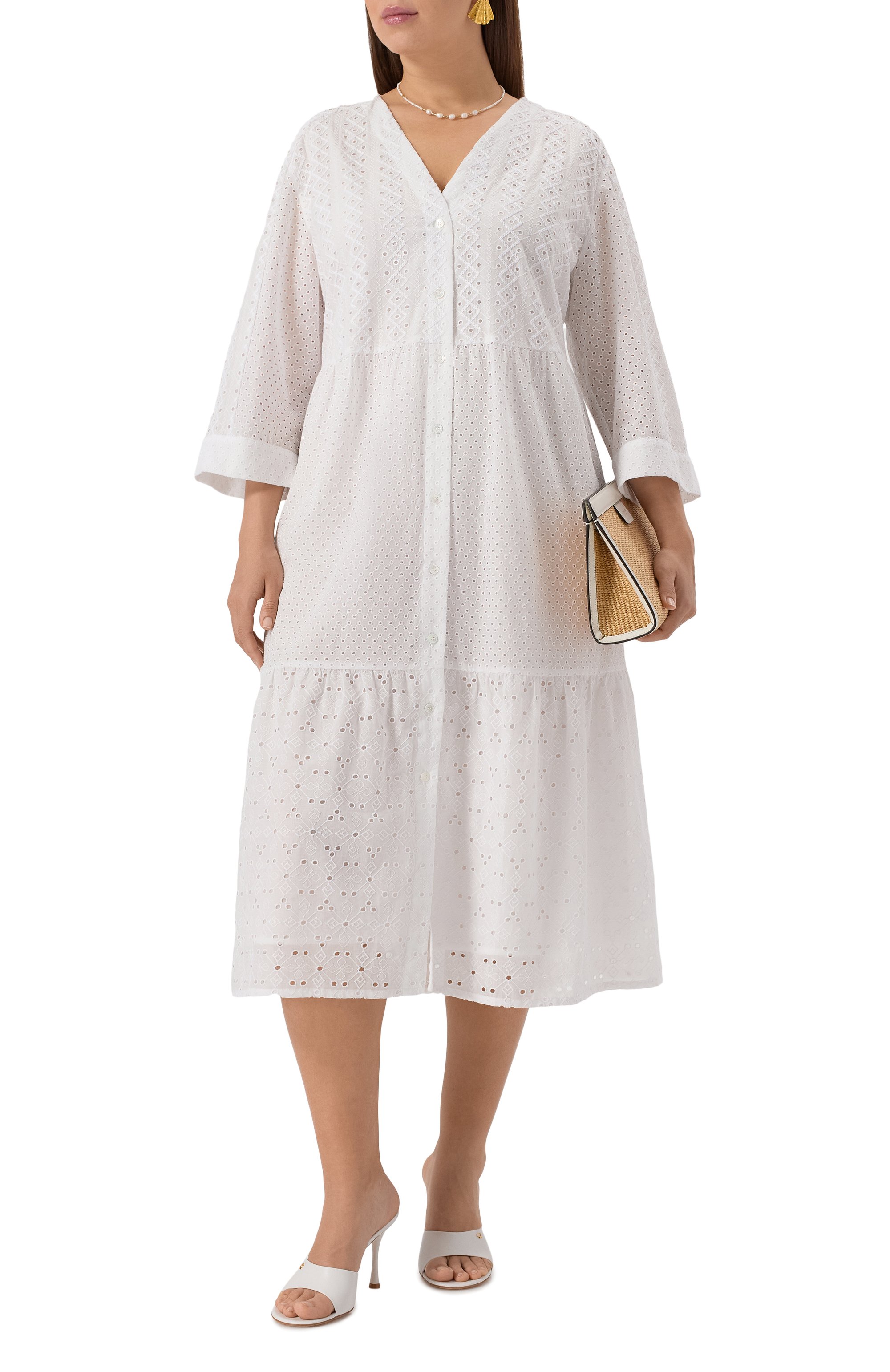 Хлопковое платье MARINA RINALDI VOYAGE, арт. TATIANA, фото 2