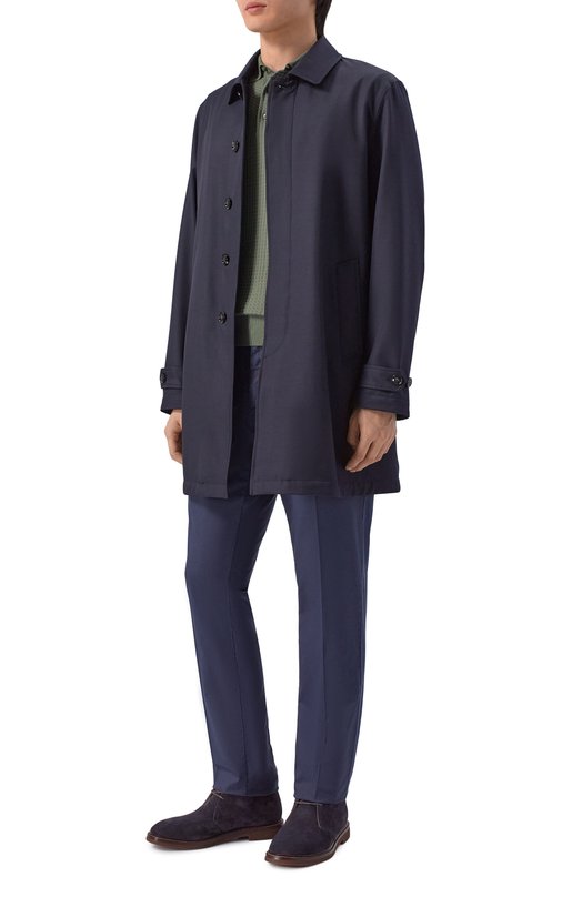 Брюки из лиоцелла и хлопка Stefano Ricci M1T6100090/PACT1Q Синий  M1T6100090/PACT1Q Фото 2