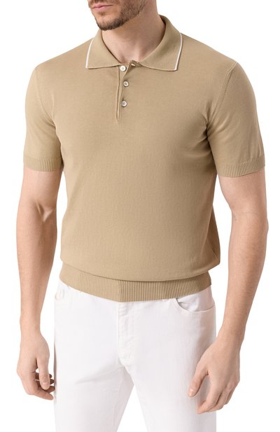 Хлопковое поло CANALI, арт. C1053/MK02261, фото 3