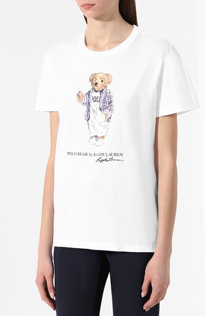 Хлопковая футболка POLO RALPH LAUREN, арт. 211750405/001, фото 3