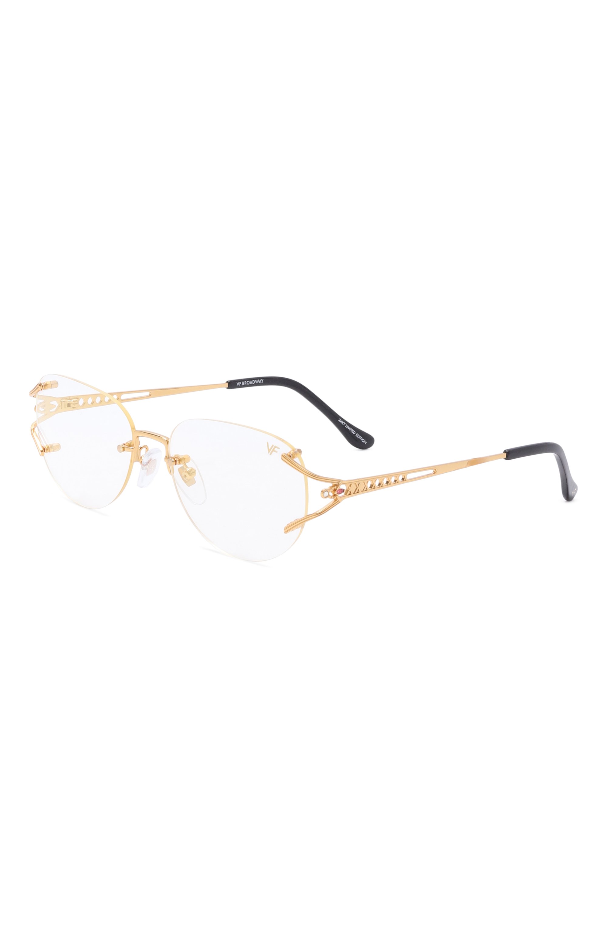 Солнцезащитные очки VINTAGE FRAMES светло-серого цвета по цене 53900 руб., арт. BR0ADWAY YELL0W G0LD/FLASH G0LD, фото 1 Солнцезащитные очки VINTAGE FRAMES, арт. BR0ADWAY YELL0W G0LD/FLASH G0LD, фото 1