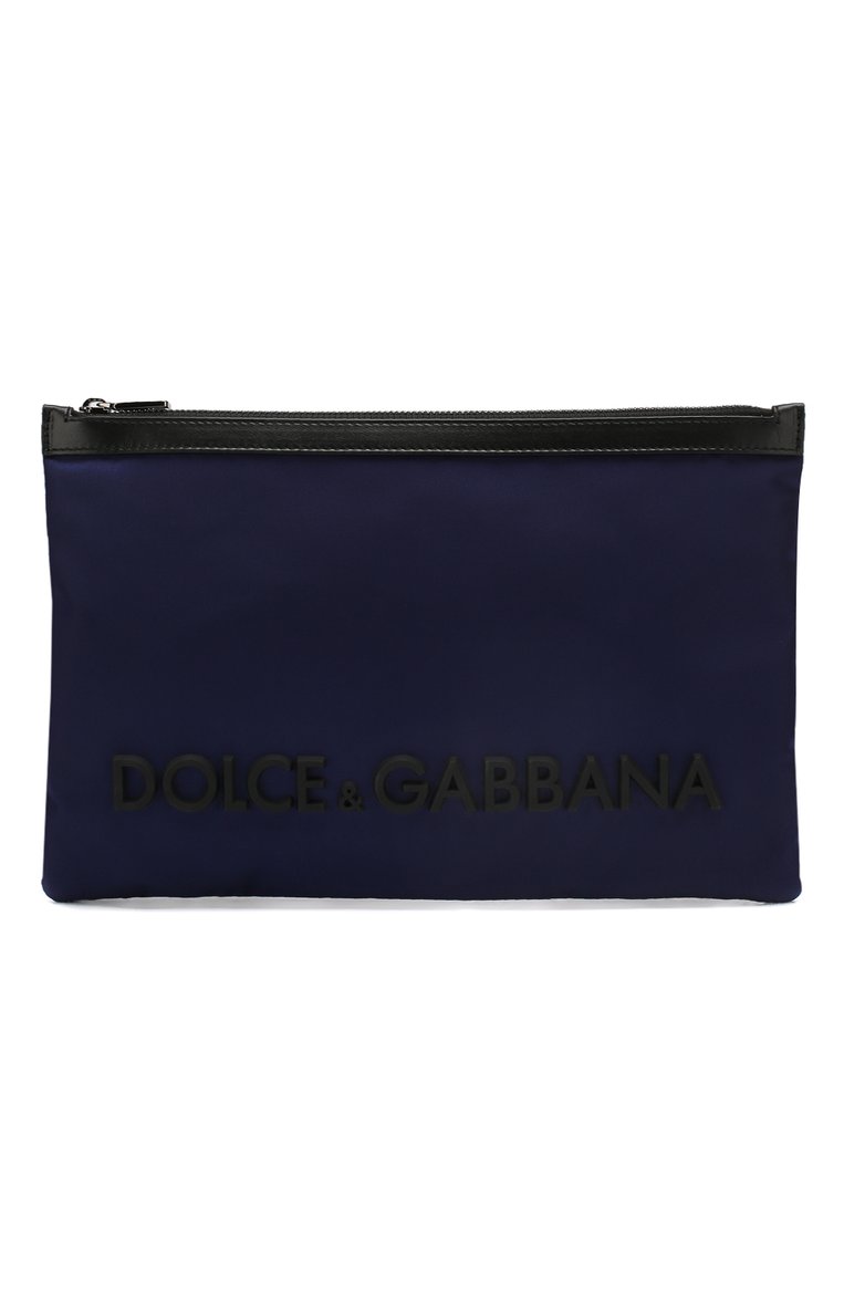 Мужской текстильный футляр для документов DOLCE & GABBANA синего цвета, арт. BP2261/AZ710 | Фото 1 (Материал: Текстиль; Кросс-КТ: футляры для документов; Нос: Не проставлено; Материал сплава: Проставлено, Проверено)