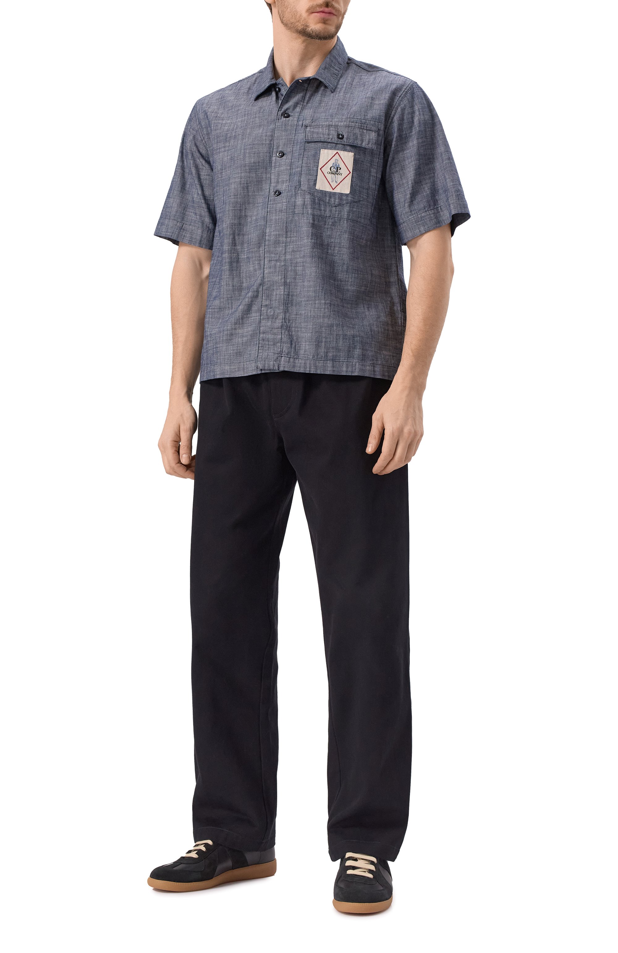 Хлопковая рубашка C.P. COMPANY, арт. 18CMSH151A110065W, фото 2