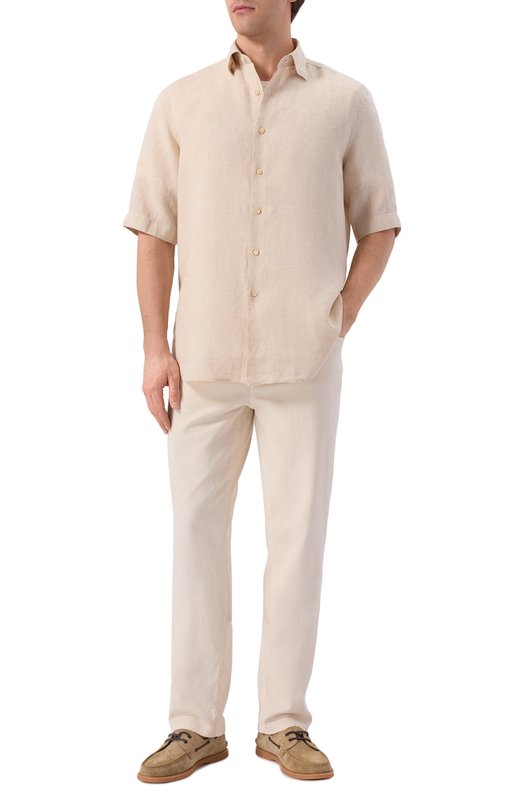 Льняная рубашка Stefano Ricci MC007892/BX2922 Бежевый  MC007892/BX2922 Фото 2