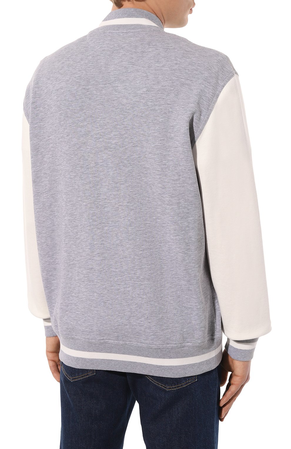 Хлопковая толстовка BRUNELLO CUCINELLI, арт. M0T359022G, фото 4