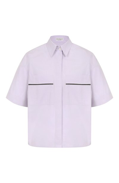 Женская хлопковая рубашка BRUNELLO CUCINELLI, арт. MW694RA556
