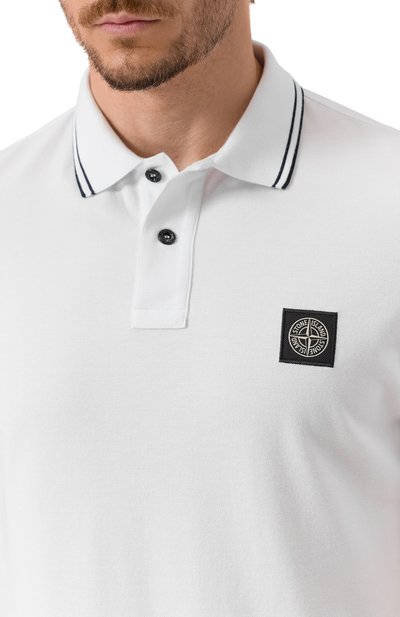 Хлопковое поло STONE ISLAND, арт. K1S1522002SCS0018, фото 5