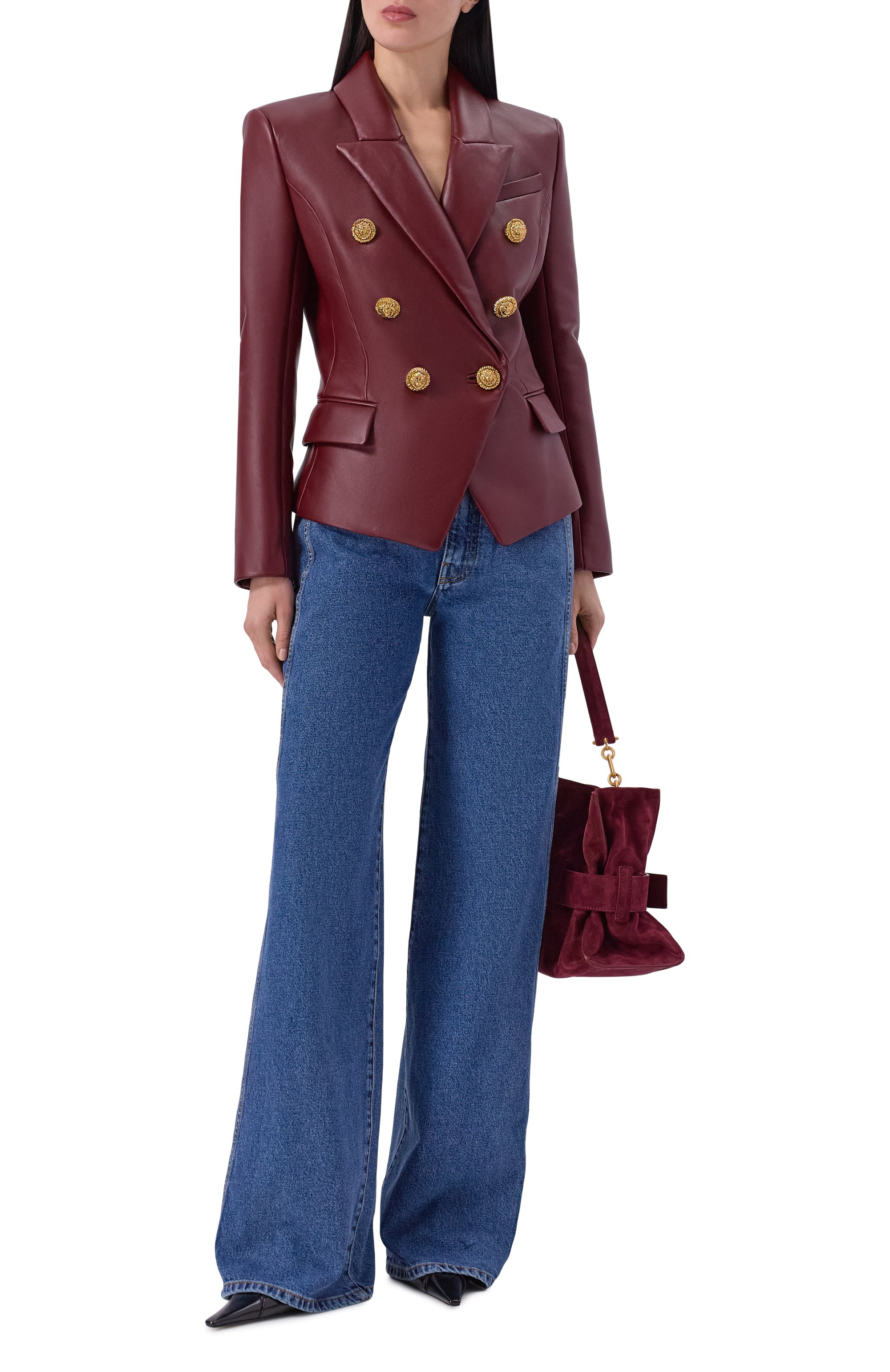 Джинсы BALMAIN синего цвета по цене 104500 руб., арт. HF1MI052/DG08, фото 2 Джинсы BALMAIN, арт. HF1MI052/DG08, фото 2