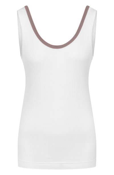 Женский хлопковая майка BRUNELLO CUCINELLI, арт. MG902D0310