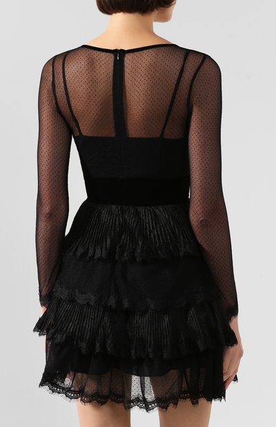 Платье ERMANNO ERMANNO SCERVINO черного цвета по цене 51400 руб., арт. 45T AB23 PIZ, фото 4 Платье ERMANNO ERMANNO SCERVINO, арт. 45T AB23 PIZ, фото 4