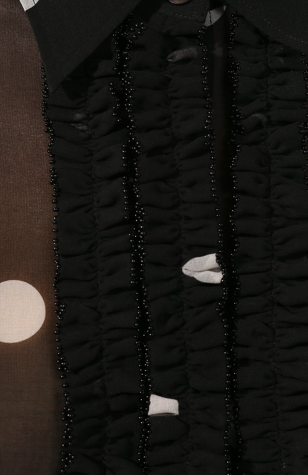 Блузка в горох DRIES VAN NOTEN черного цвета по цене 68850 руб., арт. 201-18641-9421, фото 5 Блузка в горох DRIES VAN NOTEN, арт. 201-18641-9421, фото 5