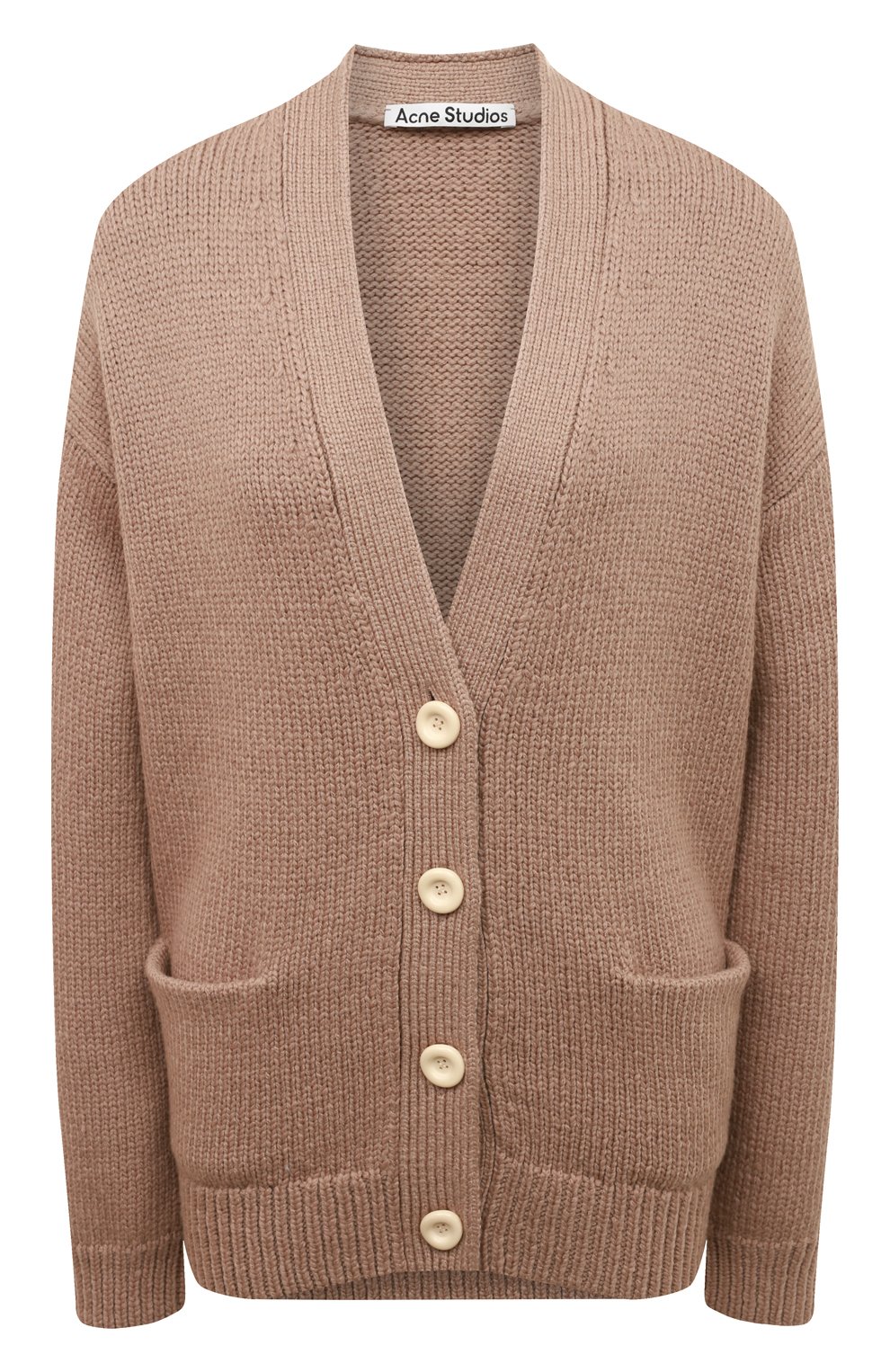 Шерстяной кардиган ACNE STUDIOS коричневого цвета по цене 46800 руб., арт. A60336, фото 1 Шерстяной кардиган ACNE STUDIOS, арт. A60336, фото 1
