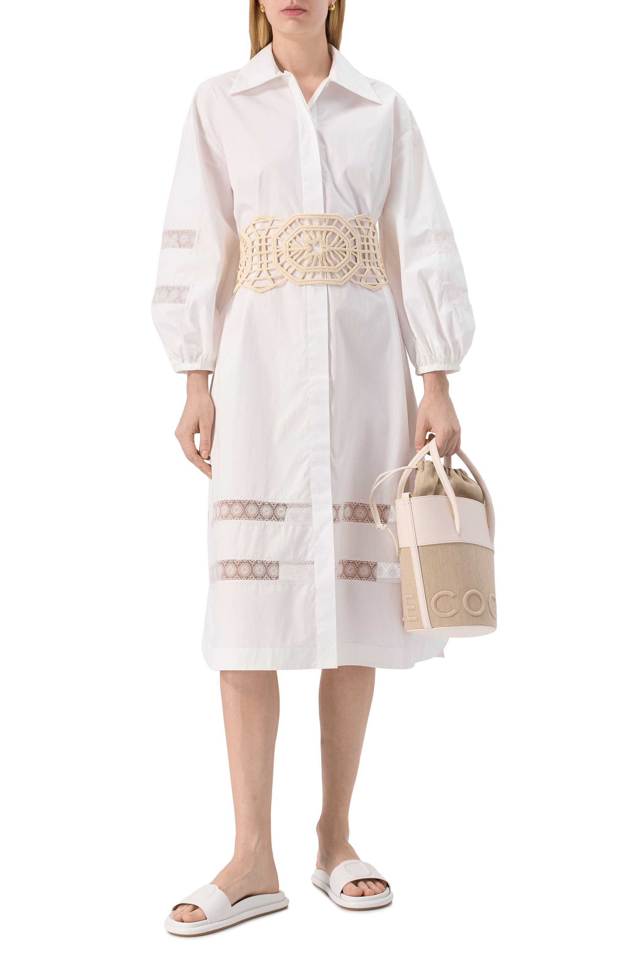 Хлопковое платье LORENA ANTONIAZZI, арт. E2544AB23A/4222, фото 2