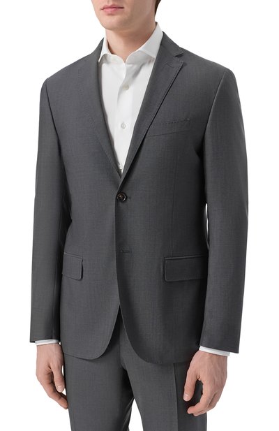 Шерстяной костюм CORNELIANI темно-серого цвета по цене 181500 руб., арт. 276005/2718414_SET, фото 2 Шерстяной костюм CORNELIANI, арт. 276005/2718414_SET, фото 2