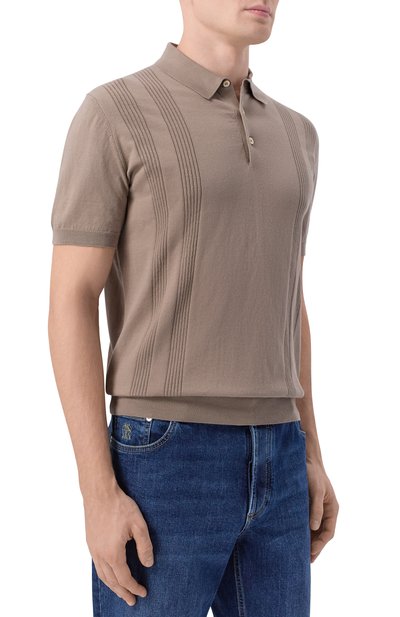 Хлопковое поло CORNELIANI, арт. 27M586/2725109, фото 3