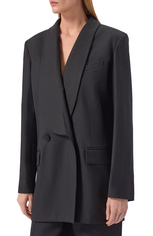 Шерстяной жакет Nina Ricci 26PCVE009/WV0323 Чёрный  26PCVE009/WV0323 Фото 3