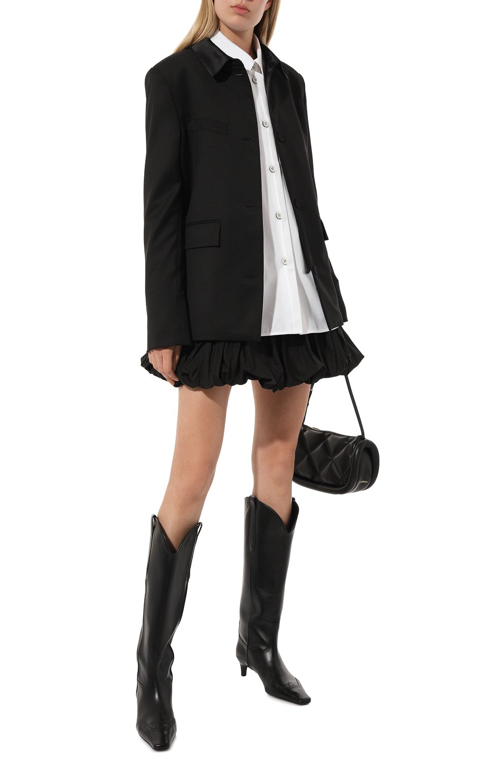 Хлопковая юбка JIL SANDER, арт. J01MA0114/J45002, фото 2