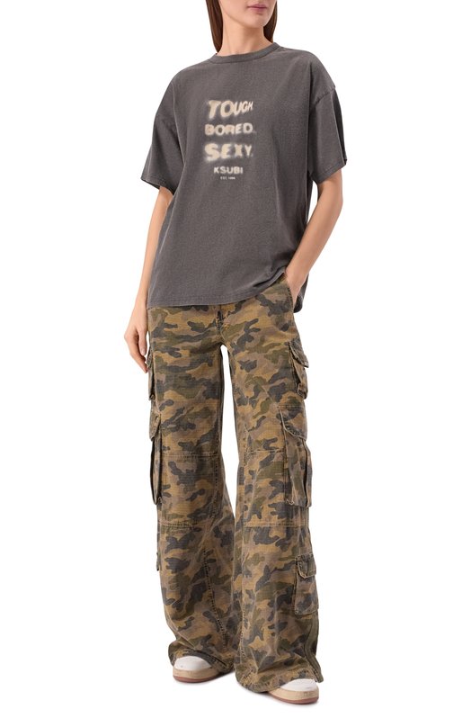 Хлопковые брюки-карго Ksubi WPS26PA011 Хаки  WPS26PA011 Фото 2