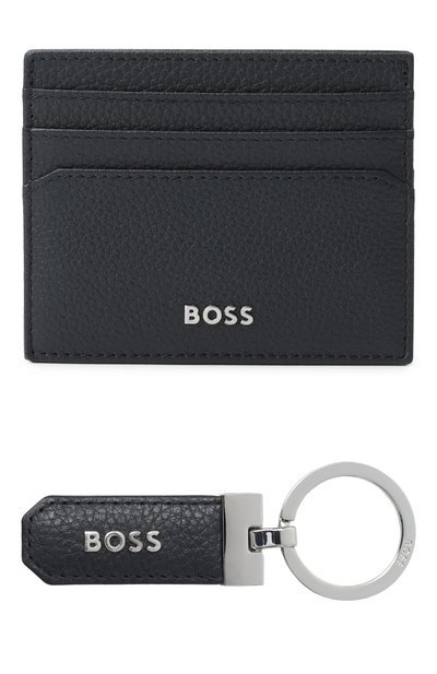 Мужской комплект из футляра для кредитных карт и брелока BOSS, арт. HBPA00027M