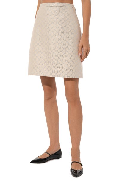 Юбка из шерсти и шелка GUCCI, арт. 631492 ZAD7L, фото 3