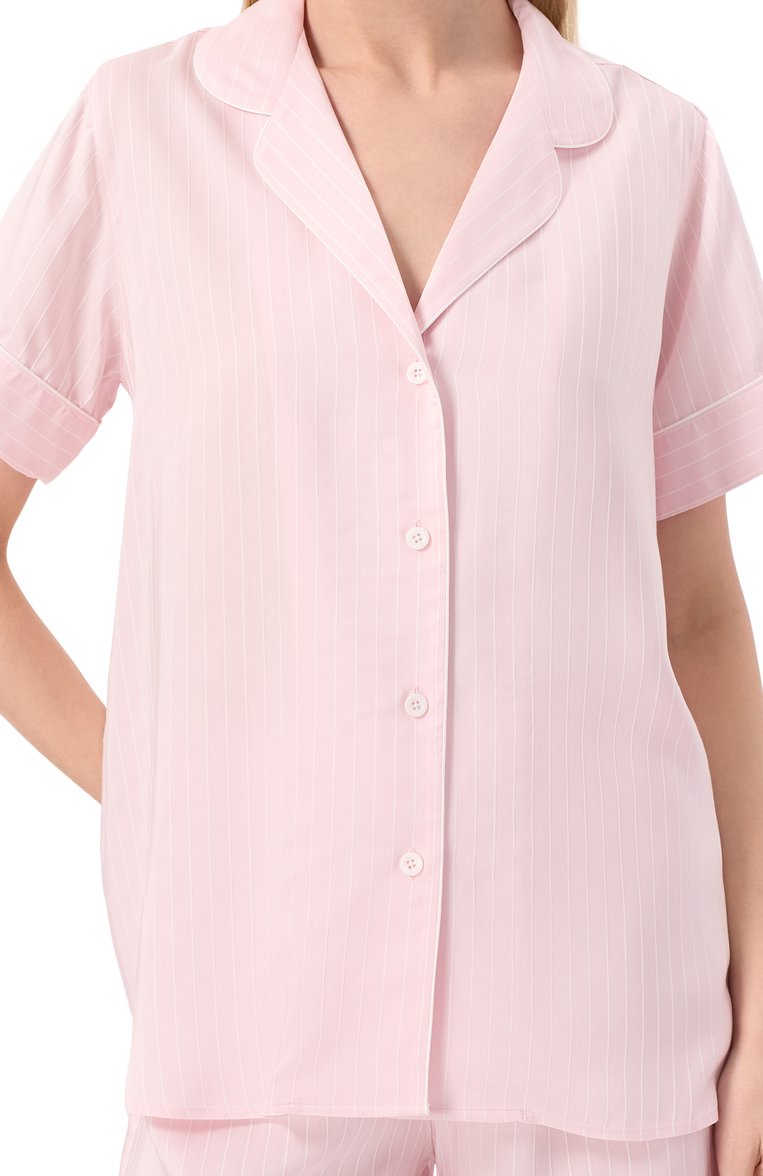 Женская пижама из в�искозы и шелка ZIMMERLI розового цвета, арт. 5149-11102 | Фото 7 (Материал внешний: Вискоза; Нос: Не проставлено)
