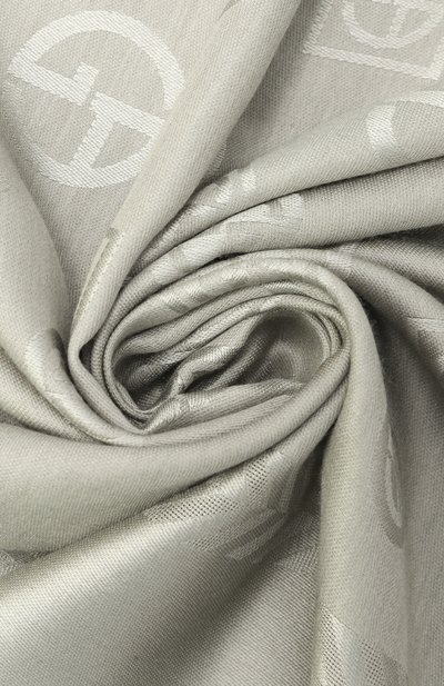 Шарф из шелка и шерсти GIORGIO ARMANI серого цвета по цене 59950 руб., арт. GM001500/AF15663, фото 3 Шарф из шелка и шерсти GIORGIO ARMANI, арт. GM001500/AF15663, фото 3