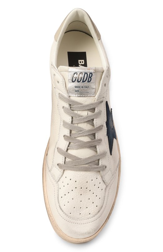 Кожаные кеды Ball Star Golden Goose Deluxe Brand GMF00117.F007571 Белый  GMF00117.F007571 Фото 6