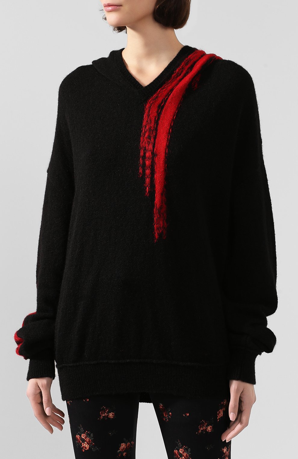 Худи из смеси шерсти и шелка ANN DEMEULEMEESTER, арт. 1902-4010-256-098, фото 3