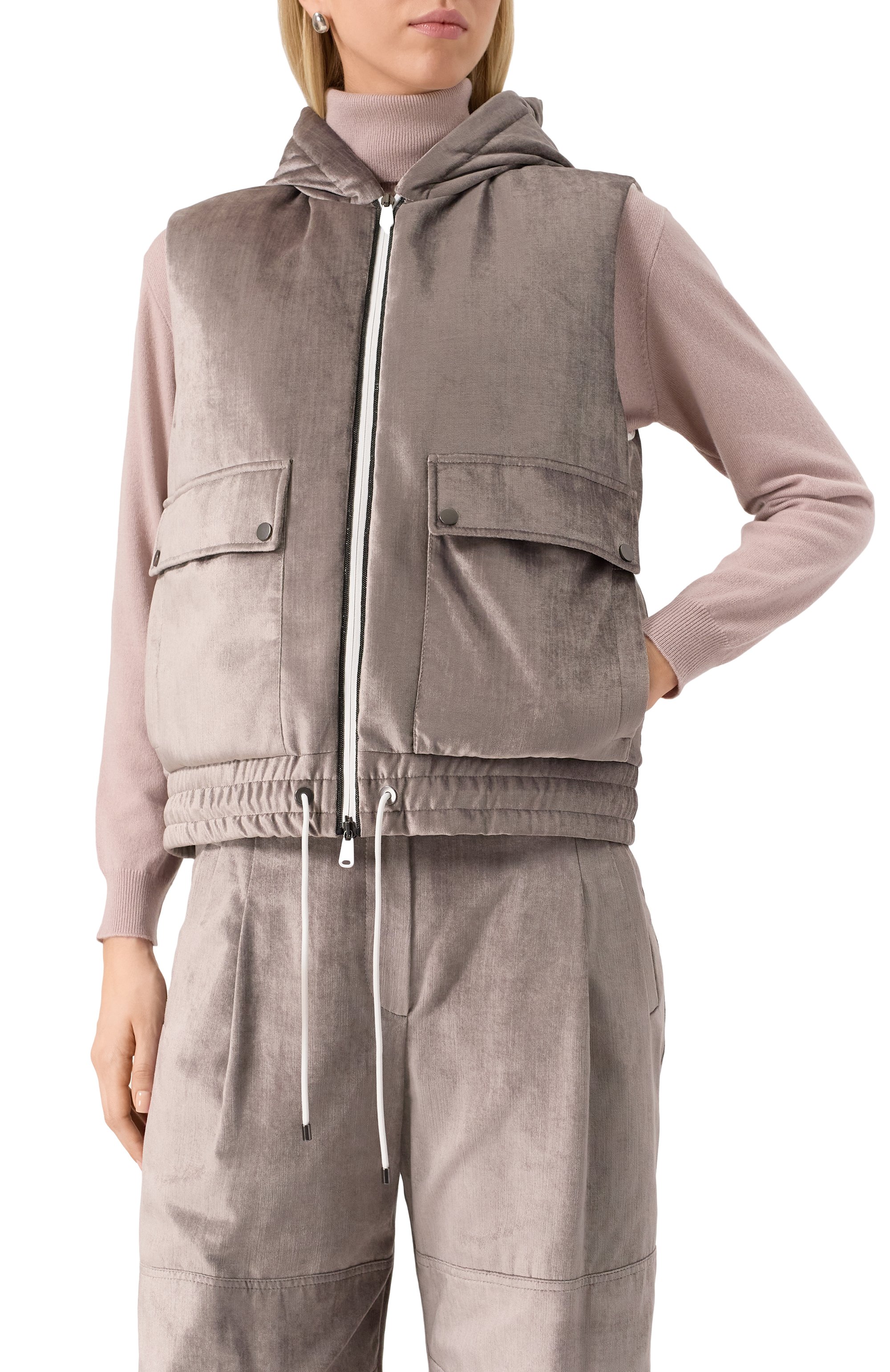 Бархатный жилет BRUNELLO CUCINELLI, арт. MD5817880, фото 3