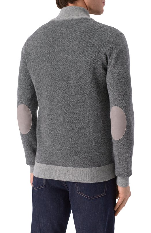 Кардиган из шерсти и кашемира Andrea Campagna M5625-9416 Серый  M5625-9416 Фото 4