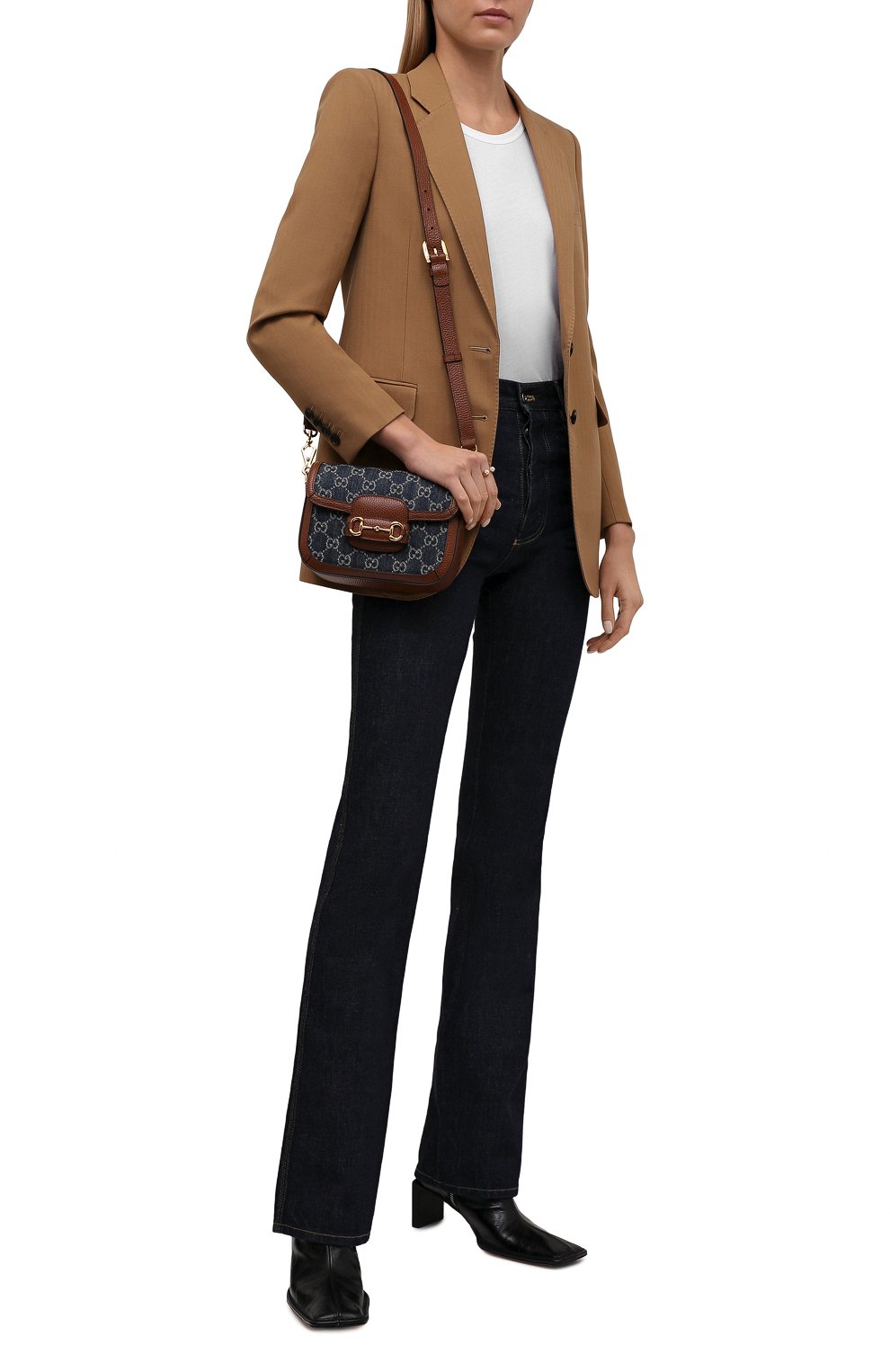 Сумка gg 1955 horsebit mini GUCCI синего цвета по цене 360000 руб., арт. 658574/2KQPG, фото 3 Сумка gg 1955 horsebit mini GUCCI, арт. 658574/2KQPG, фото 3