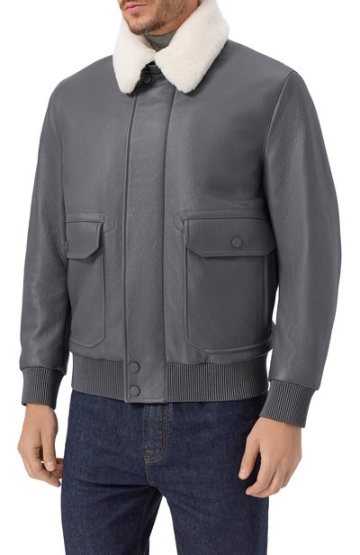 Бомбер с воротником из овчины BRIONI, арт. PLBM0L/P7708, фото 3