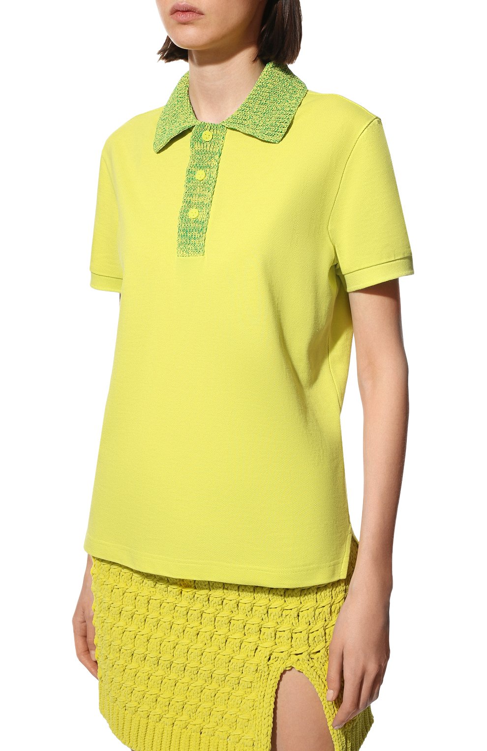 Хлопковое поло BOTTEGA VENETA, арт. 683704/V1MR0, фото 3