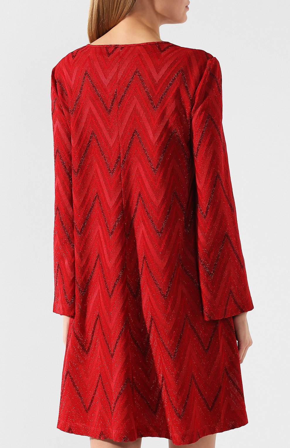 Платье свободного кроя M MISSONI красного цвета по цене 33700 руб., арт. 2DG00020/2J0005, фото 4 Платье свободного кроя M MISSONI, арт. 2DG00020/2J0005, фото 4