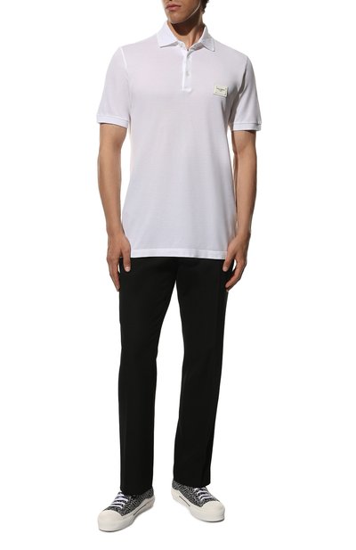 Хлопковое поло DOLCE & GABBANA, арт. G8KK1T/FU7EN, фото 2