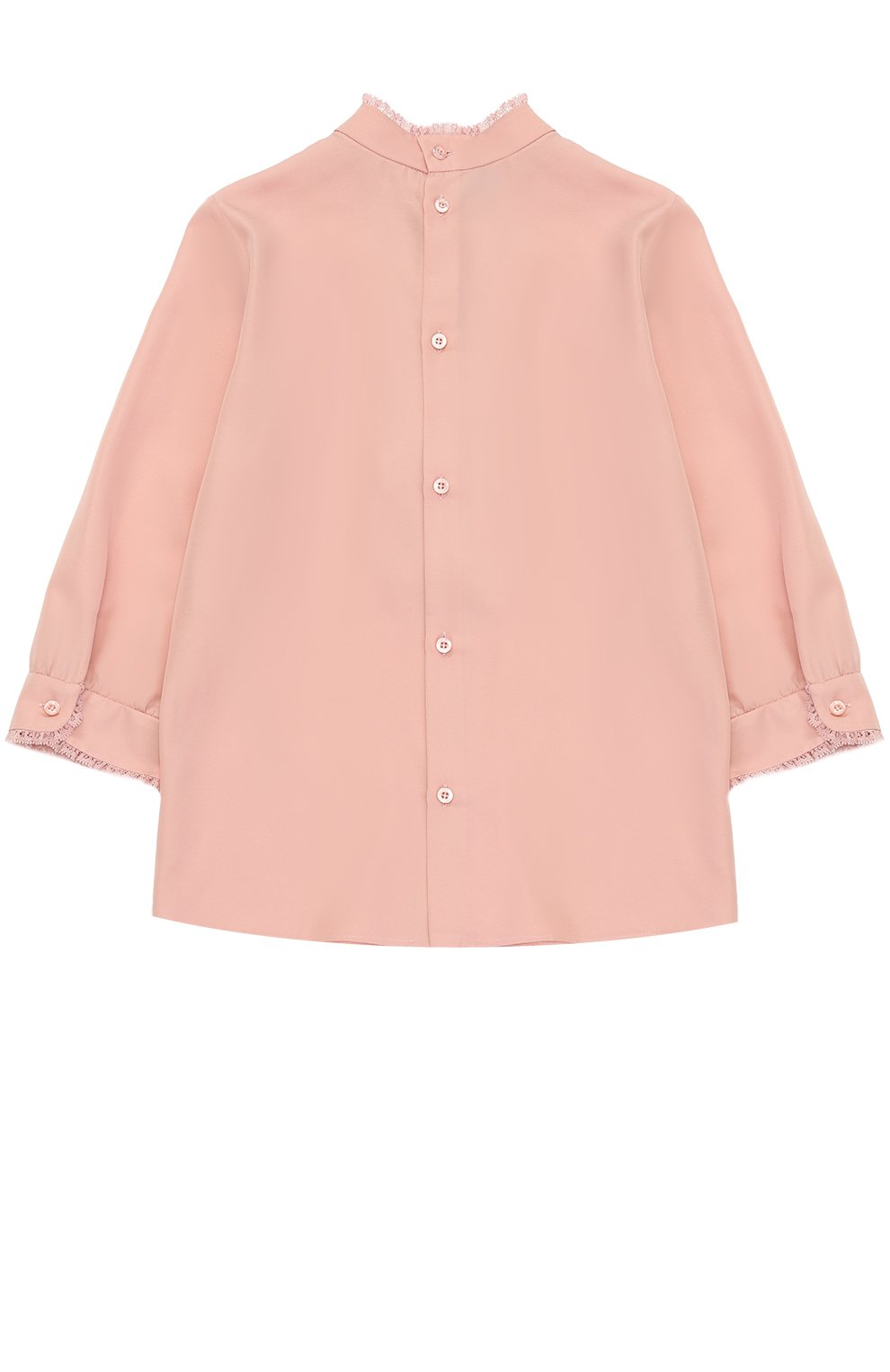 Блуза прямого кроя с воротником стойкой и оборками GUCCI, арт. 448679/ZB333, фото 2