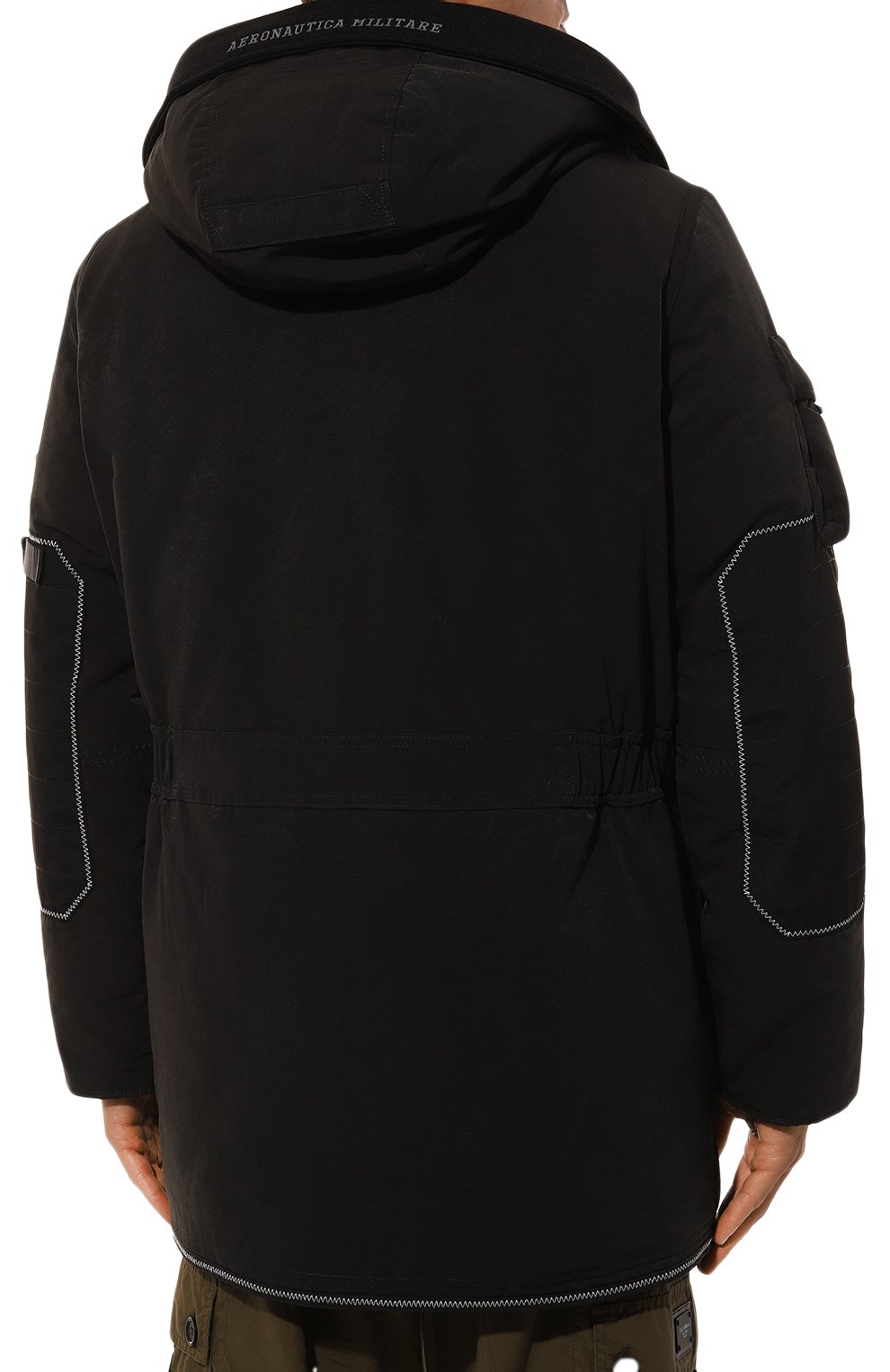 Утепленная парка AERONAUTICA MILITARE черного цвета по цене 57350 руб., арт. AB2208CT3431, фото 4 Утепленная парка AERONAUTICA MILITARE, арт. AB2208CT3431, фото 4