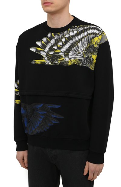 Хлопковый свитшот MARCELO BURLON, арт. CMBA091S21FLE002, фото 3