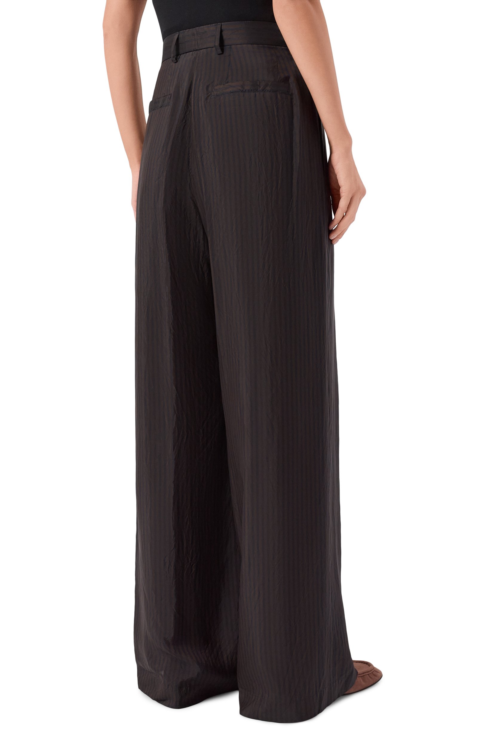 Брюки DRIES VAN NOTEN коричневого цвета по цене 77950 руб., арт. 130904/4284, фото 4 Брюки DRIES VAN NOTEN, арт. 130904/4284, фото 4