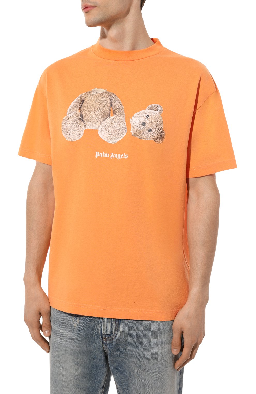 Хлопковая футболка PALM ANGELS, арт. PMAA001C99JER0142260, фото 3