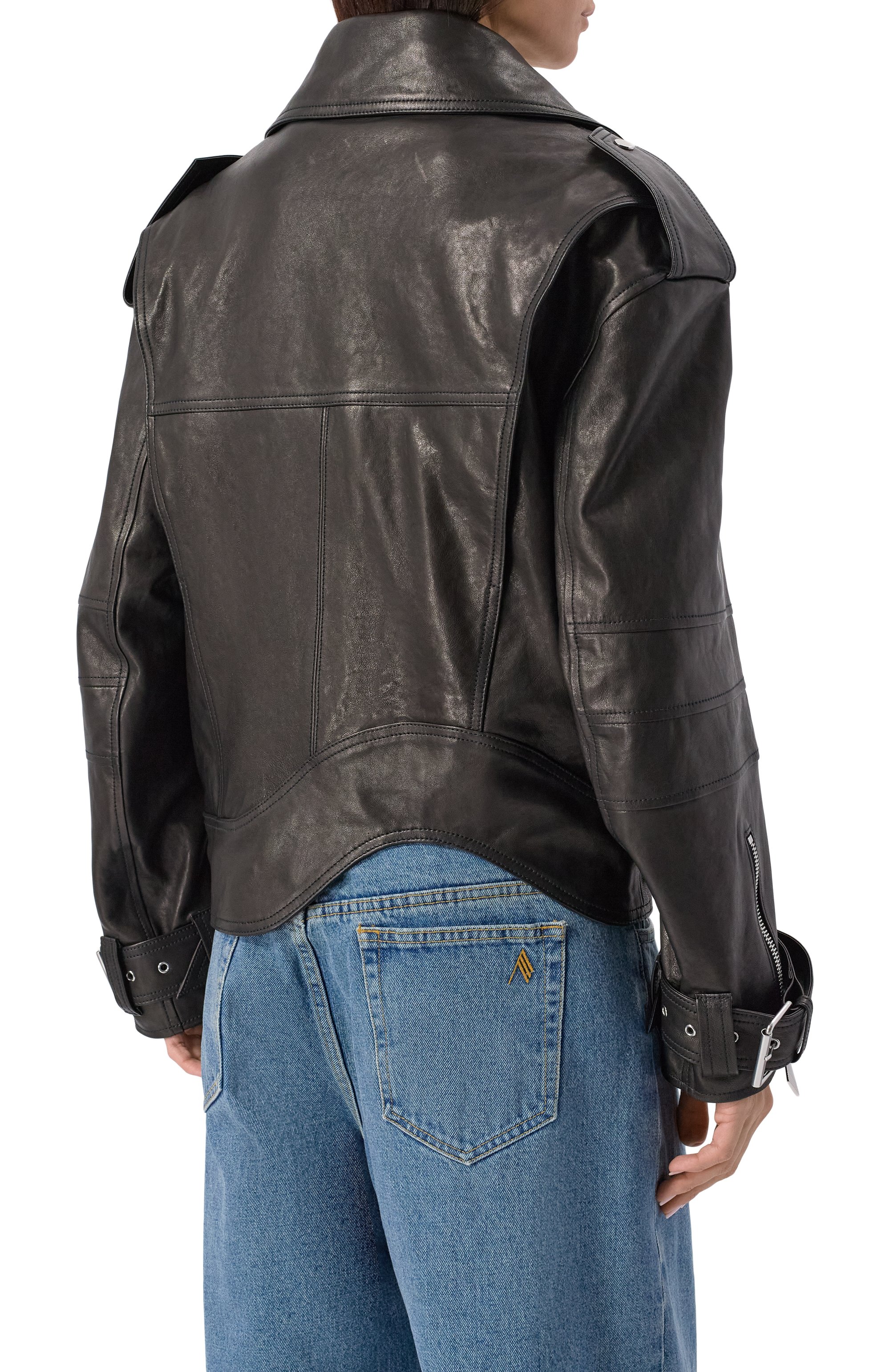 Кожаная куртка THE ATTICO, арт. 251WCB00099/LBT138AA, фото 4