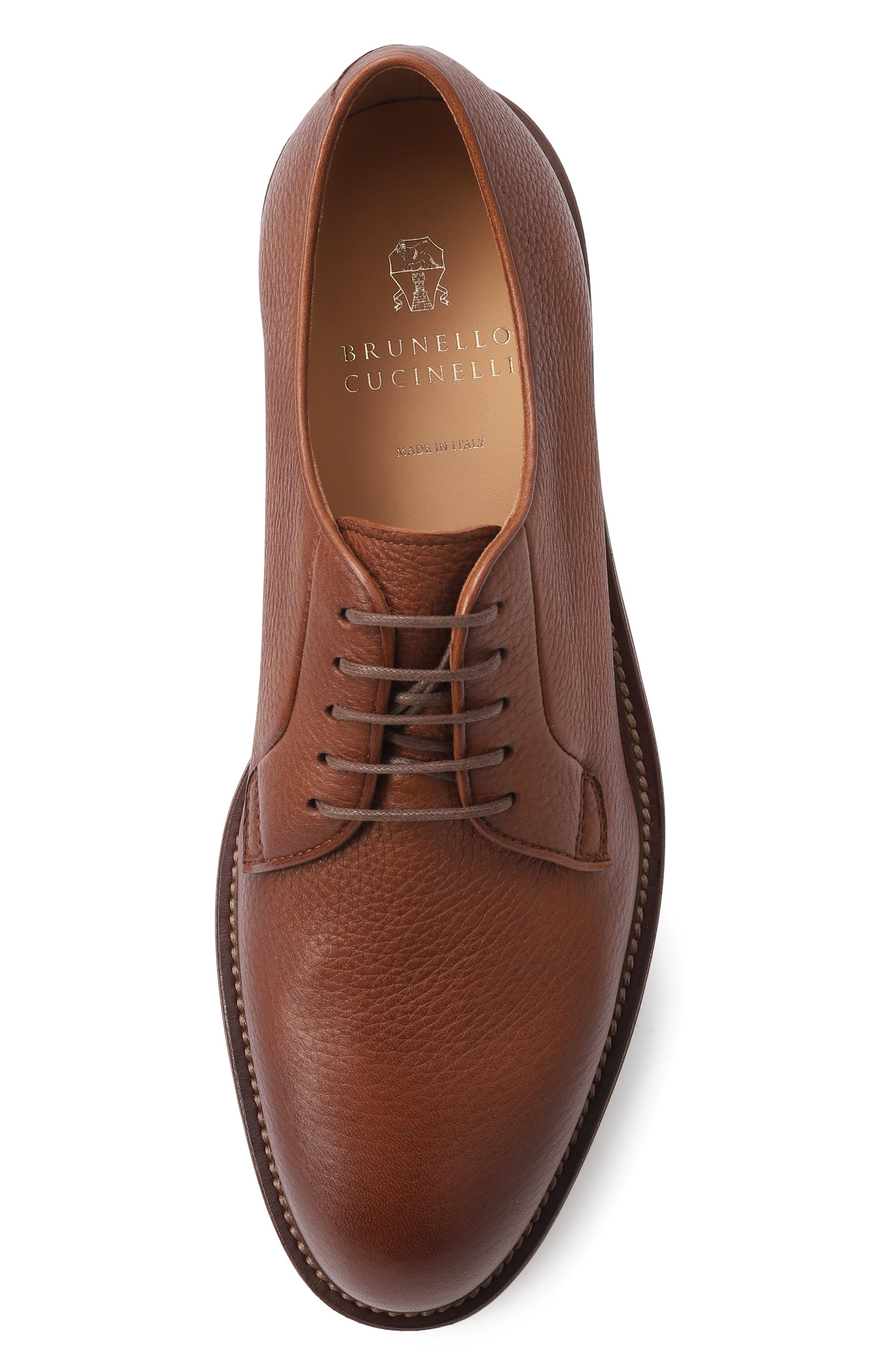 Кожаные дерби BRUNELLO CUCINELLI, арт. MZUCSLE722, фото 6