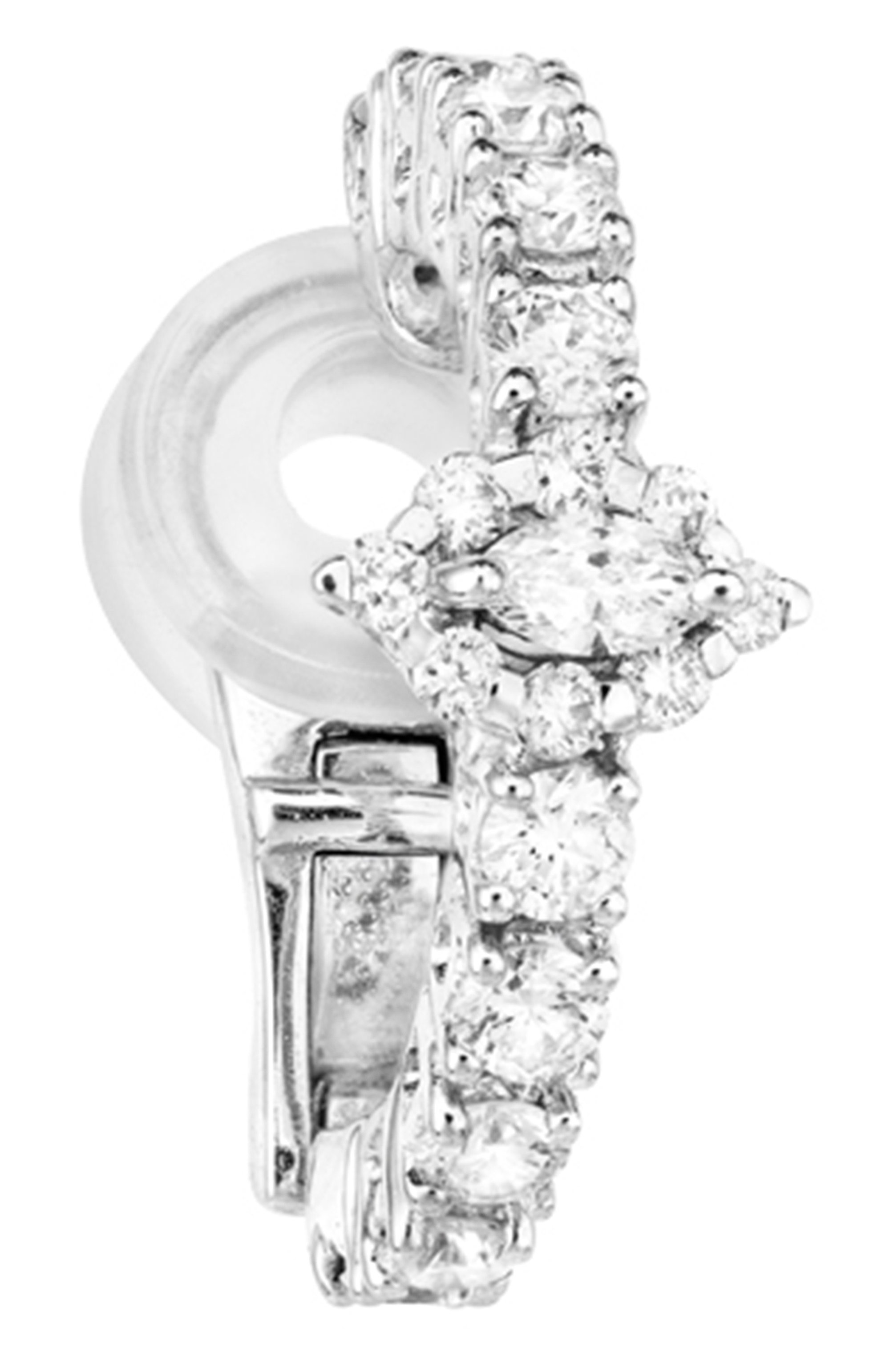 Серьга YEPREM JEWELLERY бесцветного цвета по цене 281750 руб., арт. EA2137, фото 1 Серьга YEPREM JEWELLERY, арт. EA2137, фото 1