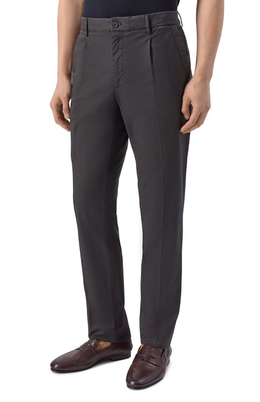 Брюки из лиоцелла и хлопка Stefano Ricci M1T6100090/PACT1Q Чёрный  M1T6100090/PACT1Q Фото 3